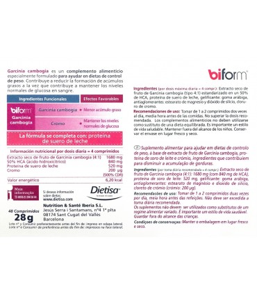 GARCINIA CAMBOGIA SACIANT BIFORM