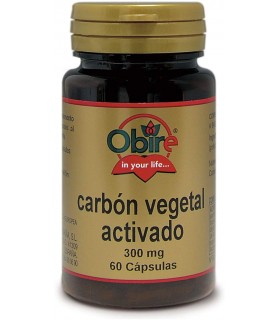 CARBÓN VEGETAL ACTIVADO 300 MG. 60 CAPS. OBIRE