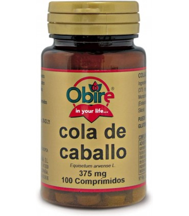 COLA CABALLO 375 MG. 100 COMP. OBIRE