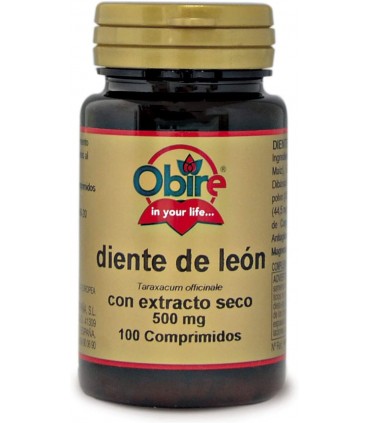 DIENTE DE LEON (EXT SECO) 500 MG. 100 COMP. OBIRE