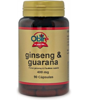 GINSENG + GUARANA 400 MG. 90 CAPS. OBIRE