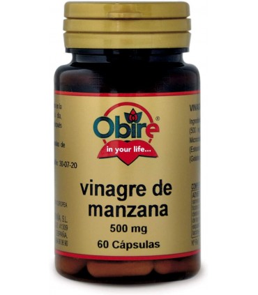 VINAGRE DE MANZANA 500 MG. 60 CAPS. OBIRE