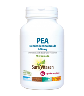 PEA palmitoiletanolamida 600 mg. 60 caps. vegetales SURAVITASAN