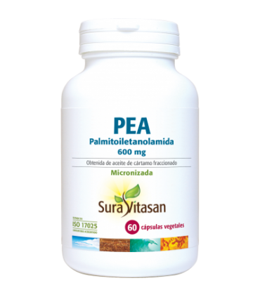 PEA palmitoiletanolamida 600 mg. 60 caps. vegetales SURAVITASAN