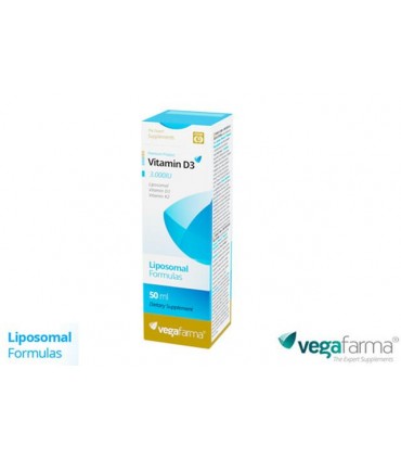 D3 3000 UI & K2 (MK-7) 100 µg lIPOSOMAL 50 ml. VEGAFARMA