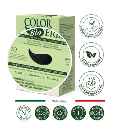 Tintura COLOR ERBE Bio Nero (1.0)