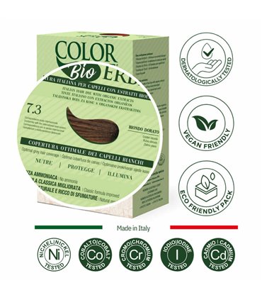 Tintura COLOR ERBE Bio Biondo Dorato (7.3)