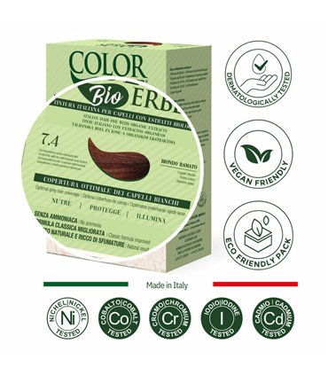 Tintura COLOR ERBE Bio Biondo Ramato (7.4)