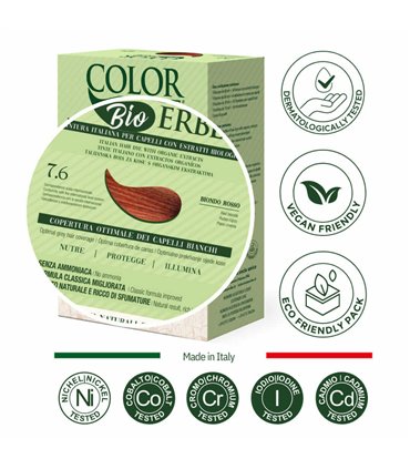 Tintura COLOR ERBE Bio Biondo Rosso (7.6)