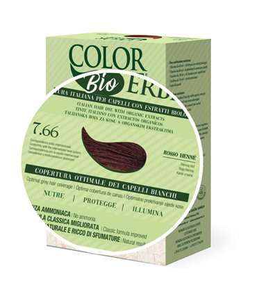 Tintura COLOR ERBE Bio Rosso Henne' (7.66)