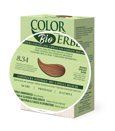 Tintura COLOR ERBE Bio Biondo Dorato Rame (8.34)