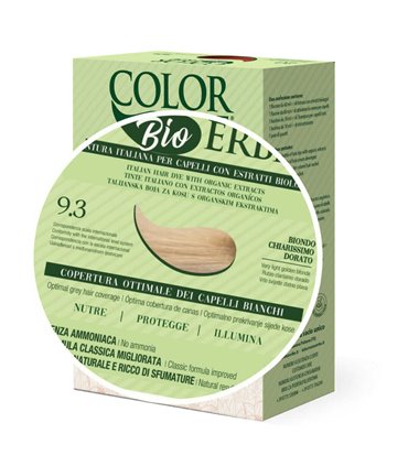 Tintura COLOR ERBE Bio Biondo Chiarissimo Dorato (9.3)