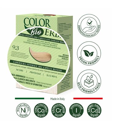 Tintura COLOR ERBE Bio Biondo Chiarissimo Dorato (9.3)