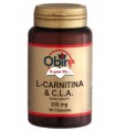 L-Carnitina + Cla (Acído Linoleico Conjugado) 350 Mg. 90 Caps. Obire
