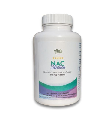 NAC Selection (N-Acetyl-Cisteina) 600 mg. 120 caps. VIBEFARMA