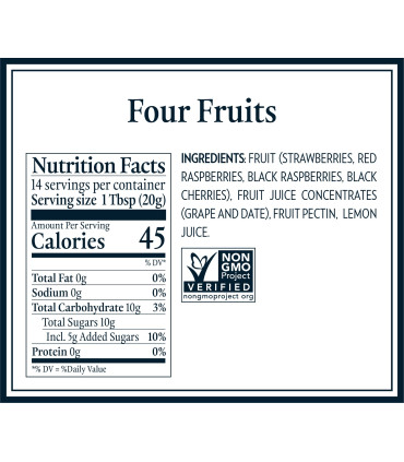 MERMELADA 4 FRUTAS 284 gr. ST. DALFOUR