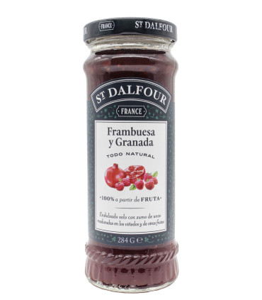 MERMELADA FRAMBUESA CON GRANADA 284 gr. ST. DALFOUR